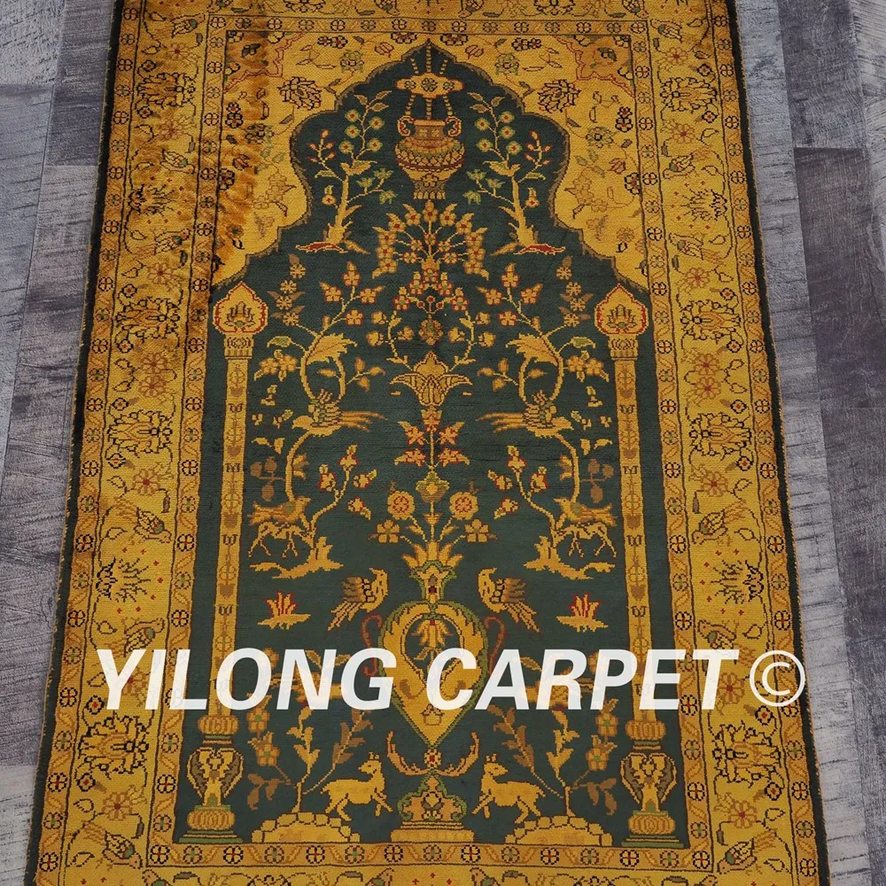 YILONG 2 5 'x 4' ручной персидский ковер Шелковый аутентичный старый кашмирский