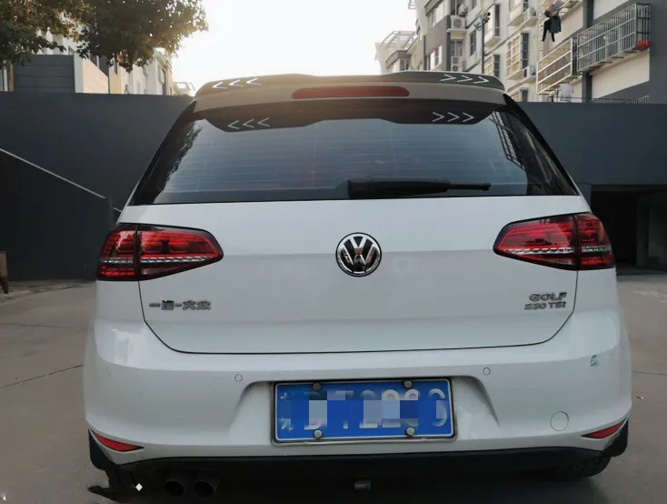 Для Volkswagen Golf 7 MK7 5 GIT R LINE спойлер MAX задний на крыше праймер и краска цвет 2013 до