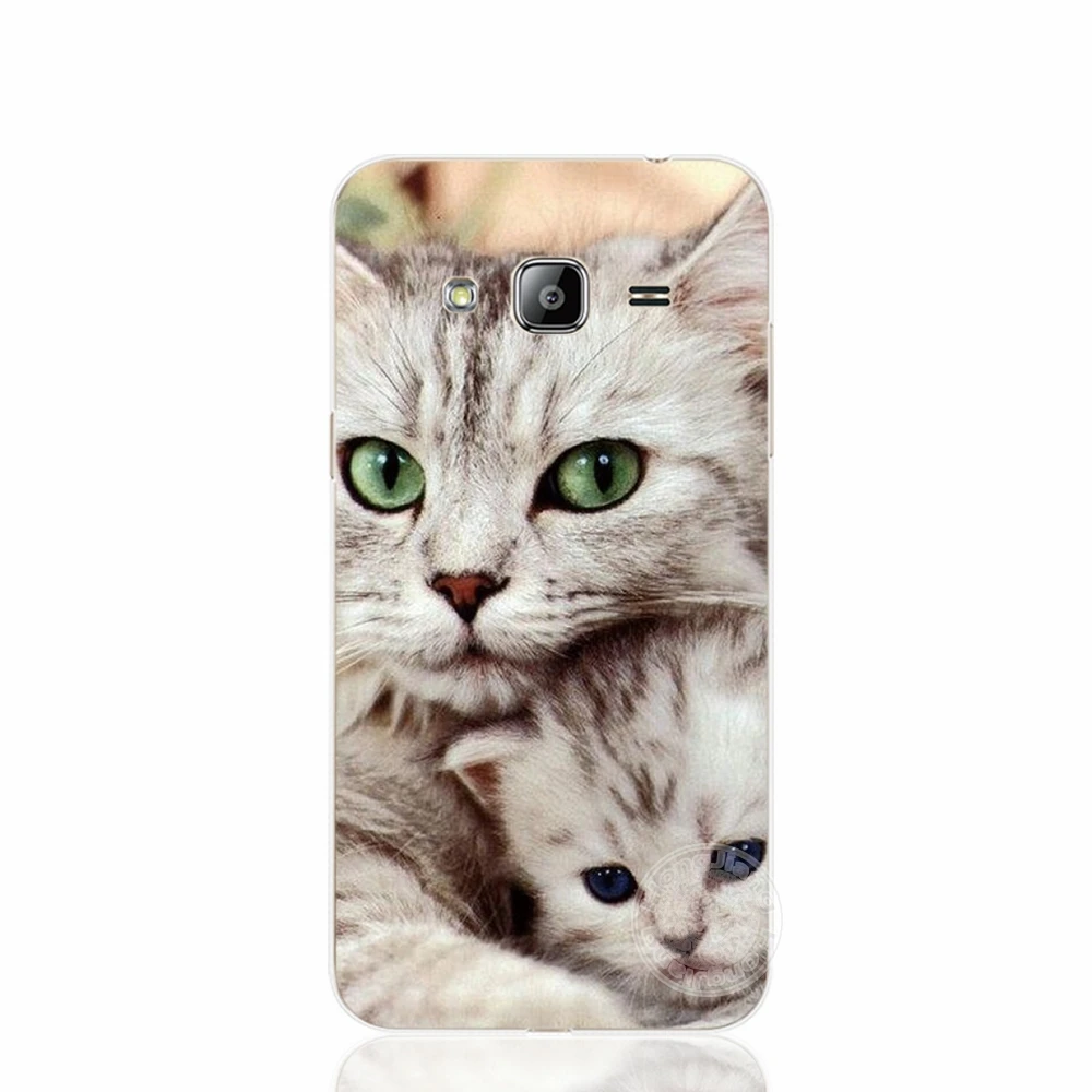 HAMEINUO мяу Милый Кот Китти чехол для телефона для samsung Galaxy J1 J2 J3 J5 J7 MINI ACE prime