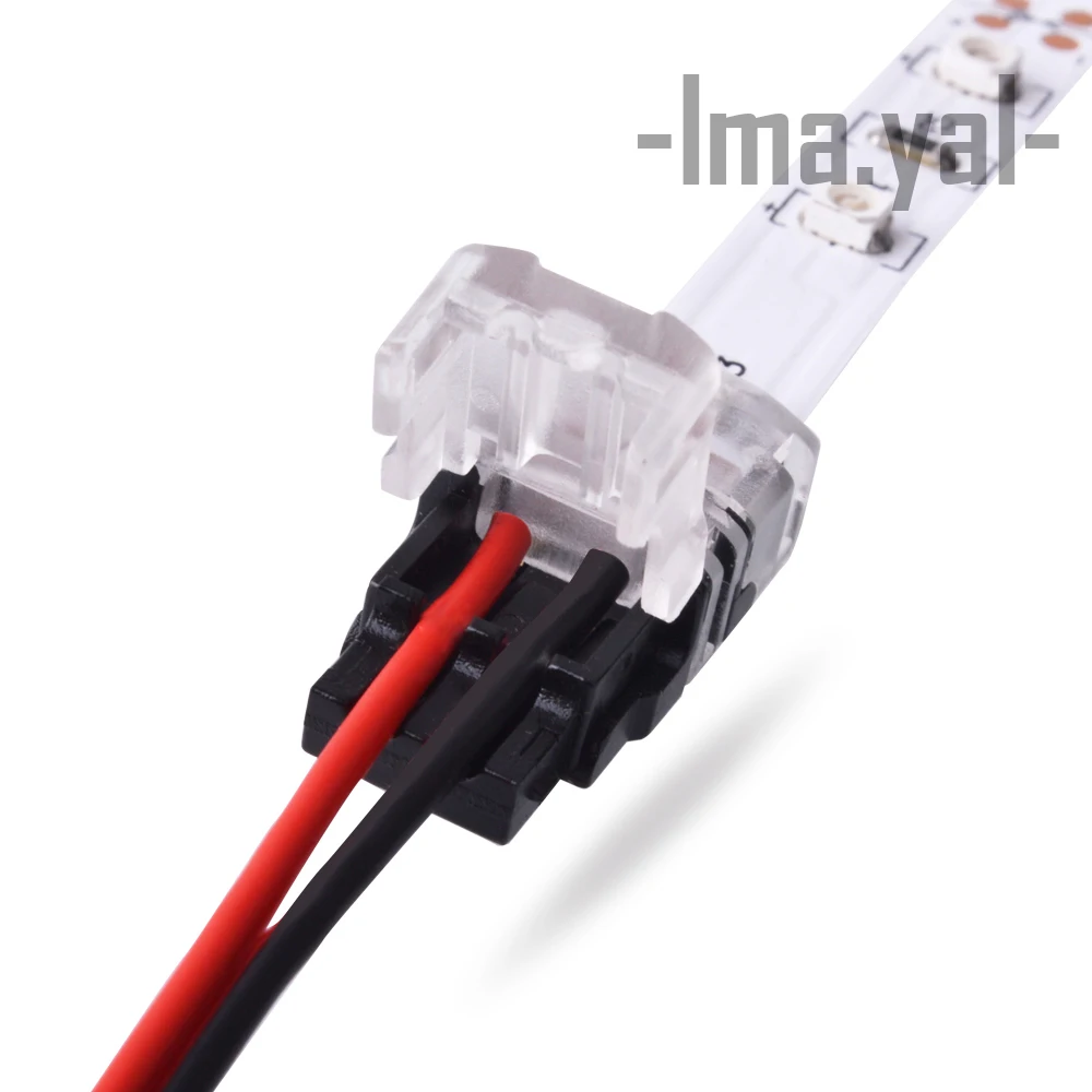 2017 2PIN 4pin 10MM 12MM Led Connector Wire For 5050 SMD RGB RGBW Single Color Strip Light | Обустройство дома
