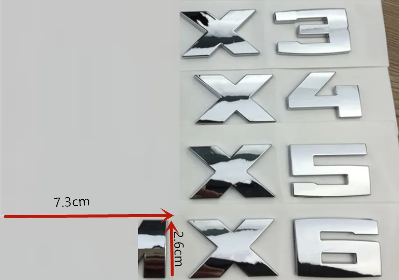 Хромированная Серебристая Эмблема для багажника автомобиля BMW M M1 M2 M3 M4 M5 M6 X2M X3M X4M