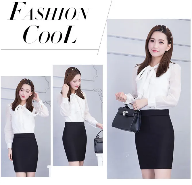 Женская облегающая формальная юбка карандаш ouc612 черная и красная обтягивающая