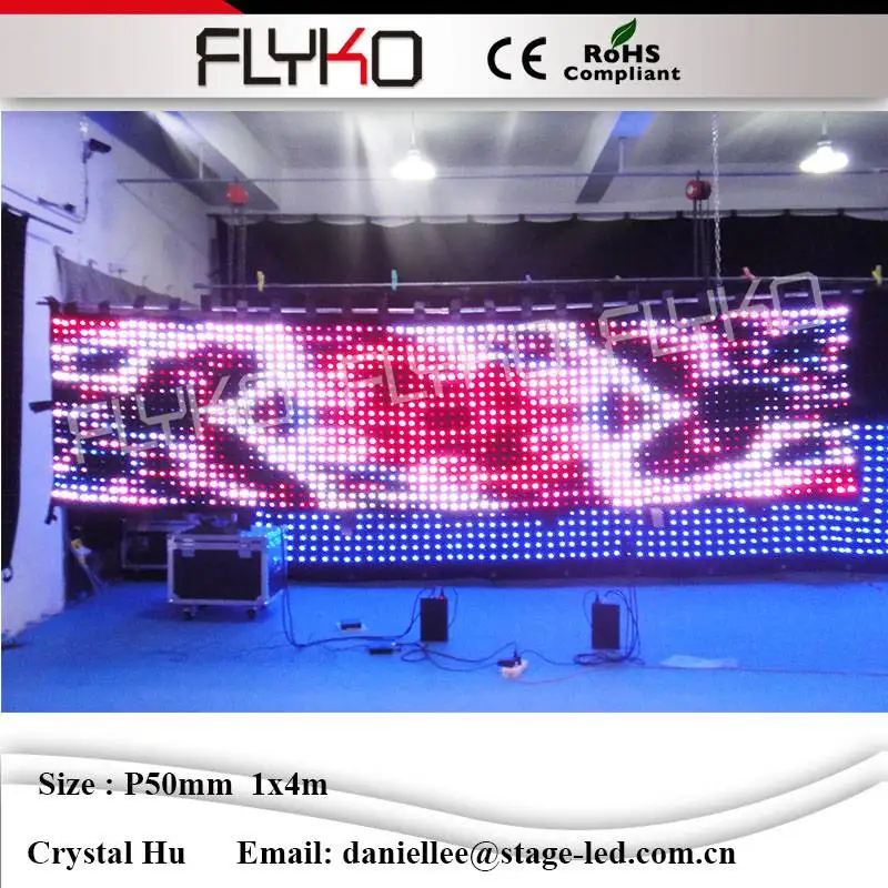 Светодиодная занавеска для видеосъемки сценического видения полноцветная