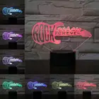 Светильник для рок-гитары, 3D многоцветный светодиодный светильник, Детские праздничные подарки, лампа для музыкальных инструментов, настроение, настольный ночник, декор для бара