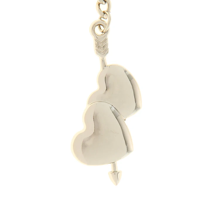 

Модный серебряный брелок для ключей 2017, брелки для влюбленных, милые подарки на день святого Валентина для женщин и мужчин, значит пара серд...