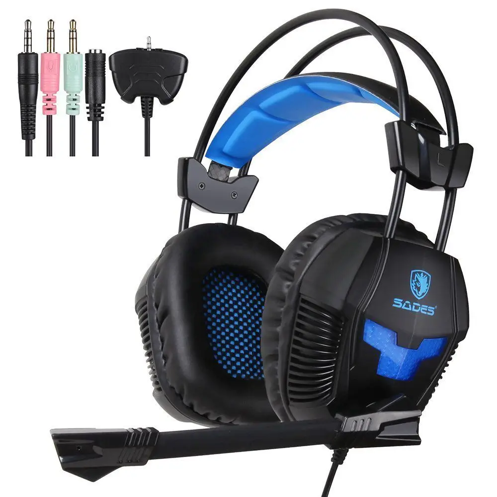 ГФЭ Новый Sades SA 921 Стерео Игровые наушники для мобильного телефона PS4/Xbox