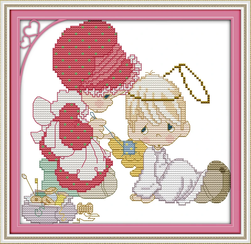 

Sew and mend cross stitch kit 14ct 11ct count print canvas stitches embroidery DIY handmade needlework plus