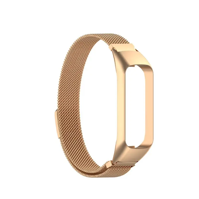 Rose gold Ремешок для умных часов, ремешок для наручных часов, сменный магнитный ремешок из нержавеющей стали для samsung Galaxy Fit-e, аксессуары для умных браслетов - Цвет ремешка: Rose gold