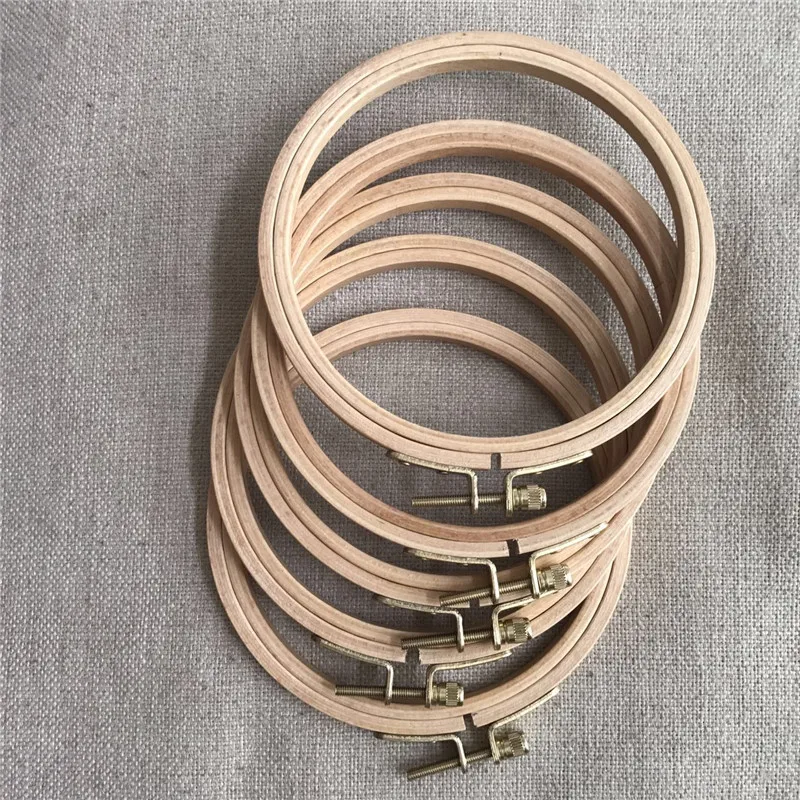 WRMHOM Dia12.5cm 4 9 дюймов деревянные вышивальные обручи ручные DIY Вышивка крестиком