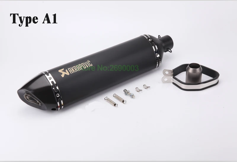 Мотоцикл Akrapovic лазерный логотип выхлопной Впускной 51 мм мотоцикл выхлопной трубы глушители Escape с углеродным выхлопным наконечником и дБ убийца