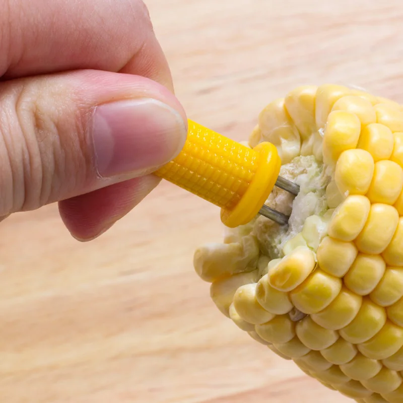 6x Stainless Steel Corn On The Cob Skewers Sweetcorn Holder Easy Grip Prongs DIY | Дом и сад