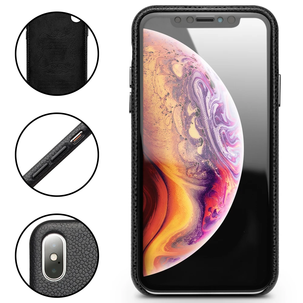 QIALINO модный Ультратонкий чехол для телефона iPhone X /XS роскошная сумка из