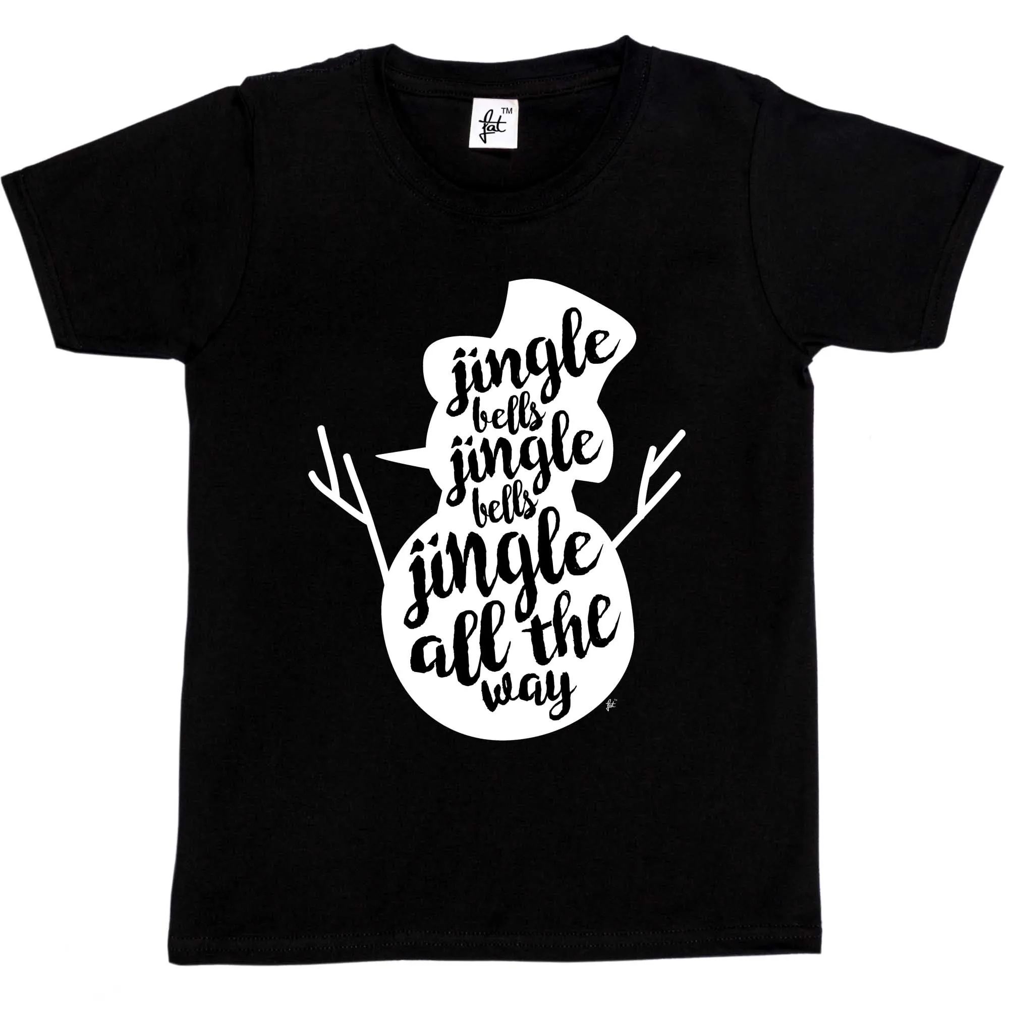 Для мужчин модные футболки Рождественский Снеговик колокольчики звенят все пути