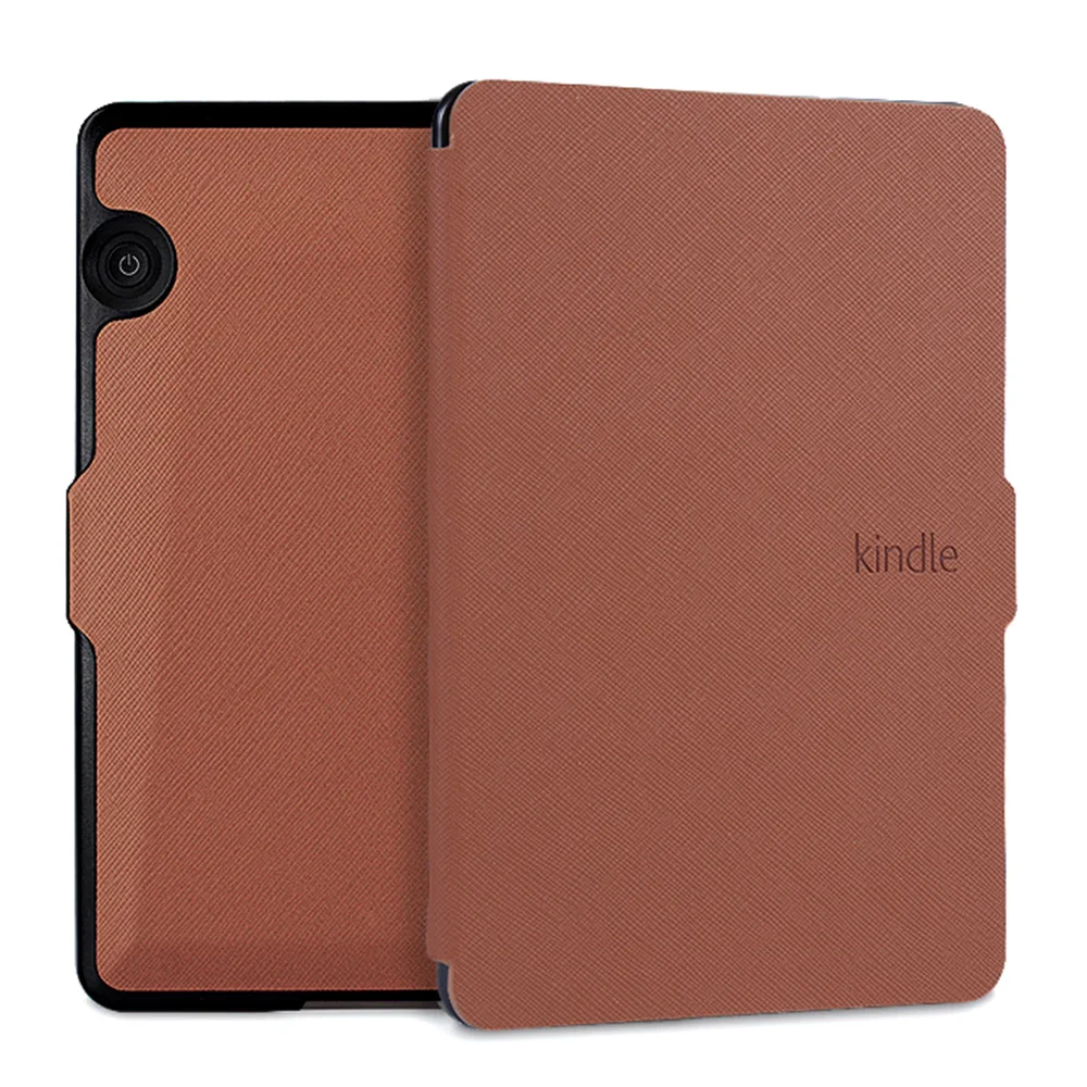 Brown Серебряная Ссылка Kindle Voyage UP Чехол из искусственной кожи многоцветный чехол для Kindle Auto Sleep/Wakeup защитная оболочка - Цвет: Brown