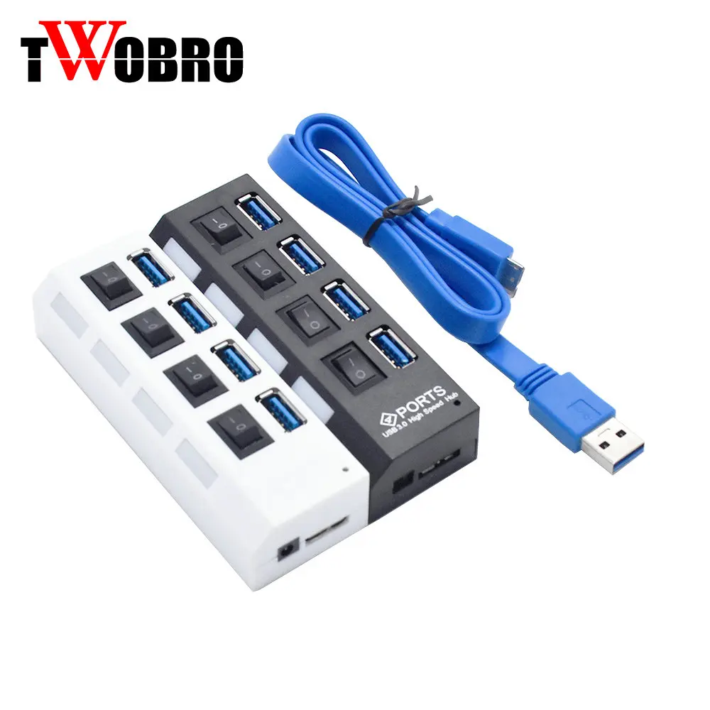 Популярный черный концентратор USB 3 0 4 порта скорость 5 Гбит/с 1 шт. для ПК ноутбука