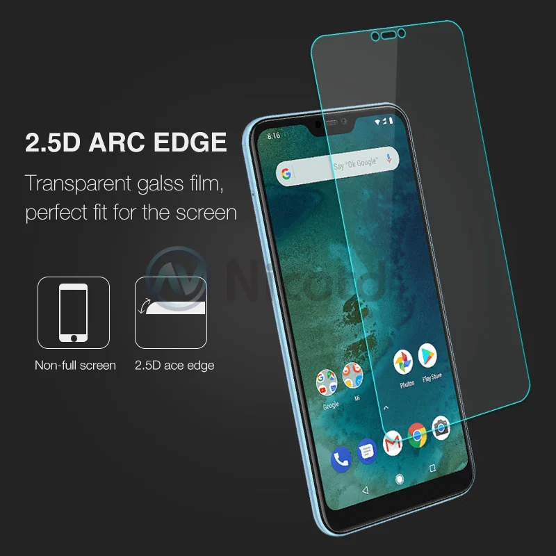 Закаленное стекло для Xiaomi Mi A2 Lite 8 5X 6X защита экрана от отпечатков пальцев Redmi 6 5 Plus
