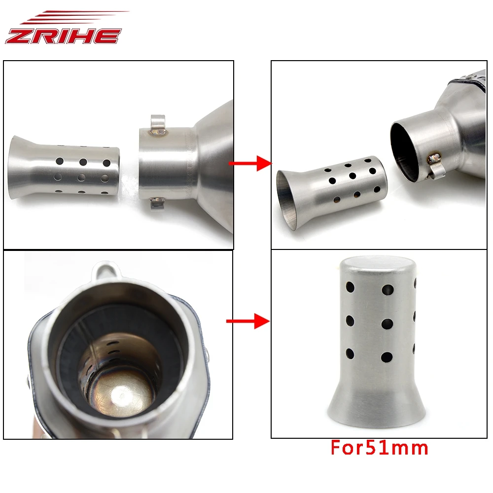 50 мм для Yamaha YZF R1 R3 R6 R15 R25 R125 R1M 2015 2014 2013 2012 мотоцикл Запчасти глушитель выхлопной