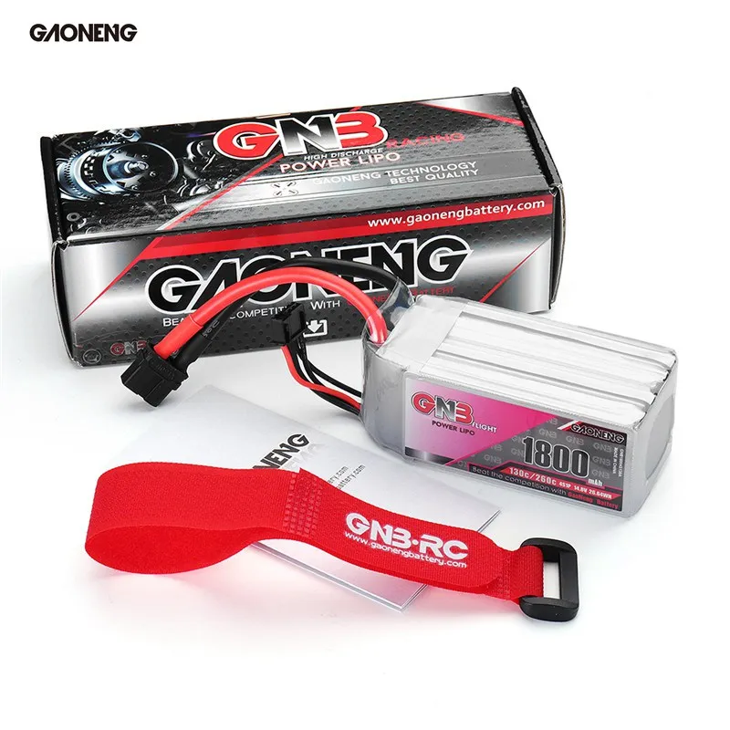 Gaoneng GNB 14,8 V 1800mAh 130C/260C 4S Lipo аккумуляторная батарея W/XT60U-F Разъем для RC моделей Multicopter запасные части Асса