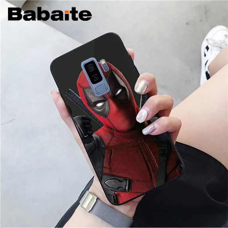 Babaite Marvel Мстители Jorker Dead Pool черный мягкий чехол для телефона samsung GALAXY Note2 Note3 Note4 Note5 Note7 Note8 Note9