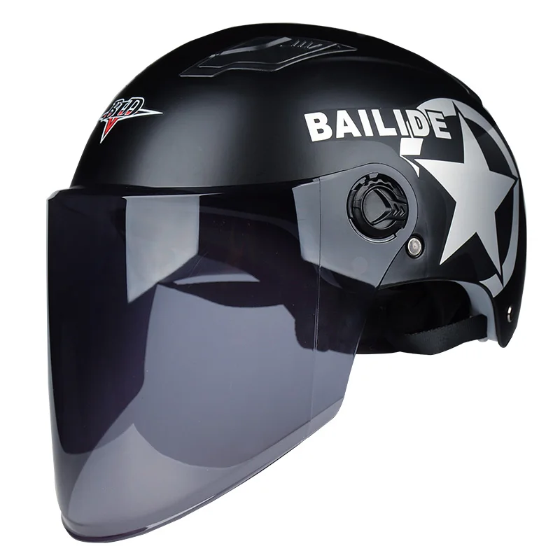 Горячий мотоциклетный шлем Ретро стиль 54 60 см наполовину защитный с козырьком