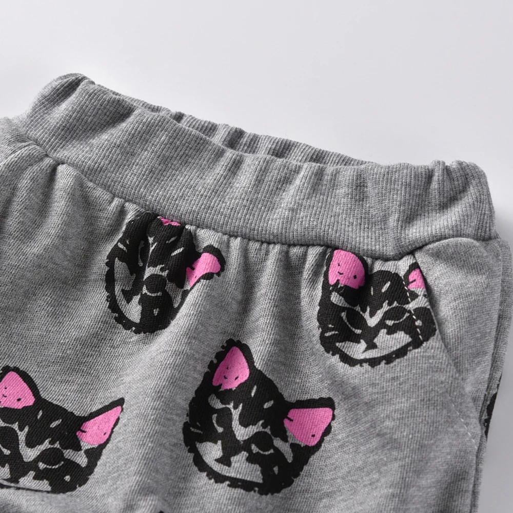 Бесплатная доставка 2016 зимняя одежда для девочек проект с кошками Комплект