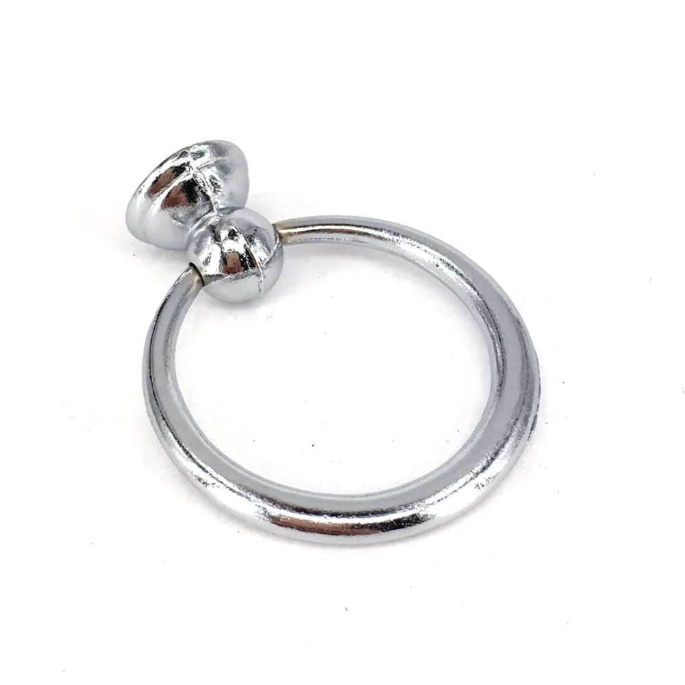Серебряная ручка кольцо для выдвижного шкафа|silver knobs|cupboard door handlesfurniture ring |