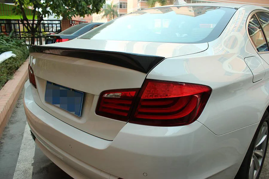 Углеродное волокно сзади загрузки губ крыла багажник автомобиля стикер спойлер