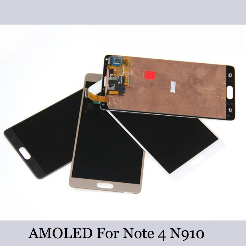 AMOLED экран для SAMSUNG Galaxy Note 4 ЖК дисплей Note4 N910 сенсорный дигитайзер N910A N910F N9100 +