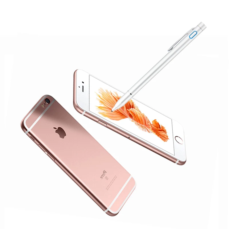 Ручка активный Стилус емкостный тонкий наконечник сенсорный экран для Apple iPhone X 8 Plus 7 6 6s 6Plus 7plus 5S SE 5C Чехол 8plus мобильный телефон