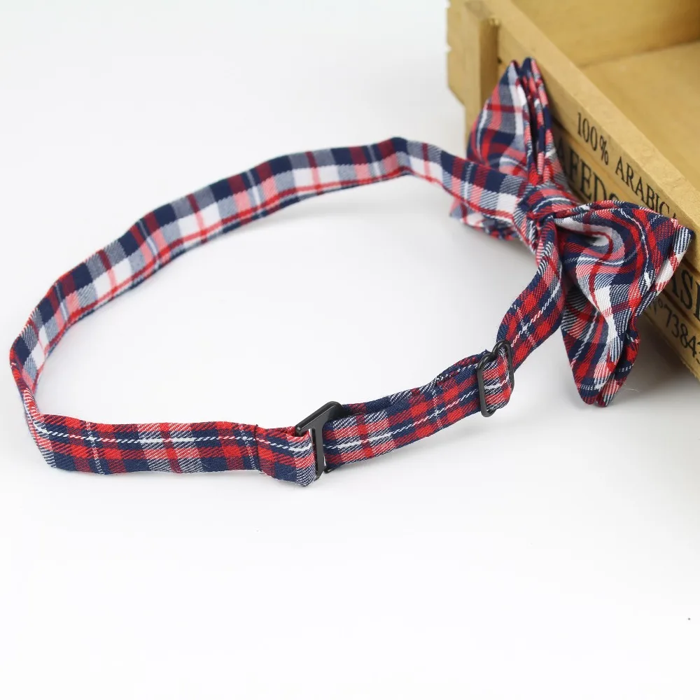 Детский модный формальный хлопковый галстук бабочка Детские классические