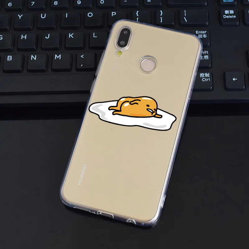 DREAMFOX L516 милый Gudetama Lazy Egg Мягкий ТПУ силиконовый чехол для huawei Honor 6A 6C 7X9 10 P20 P30 Lite Pro P