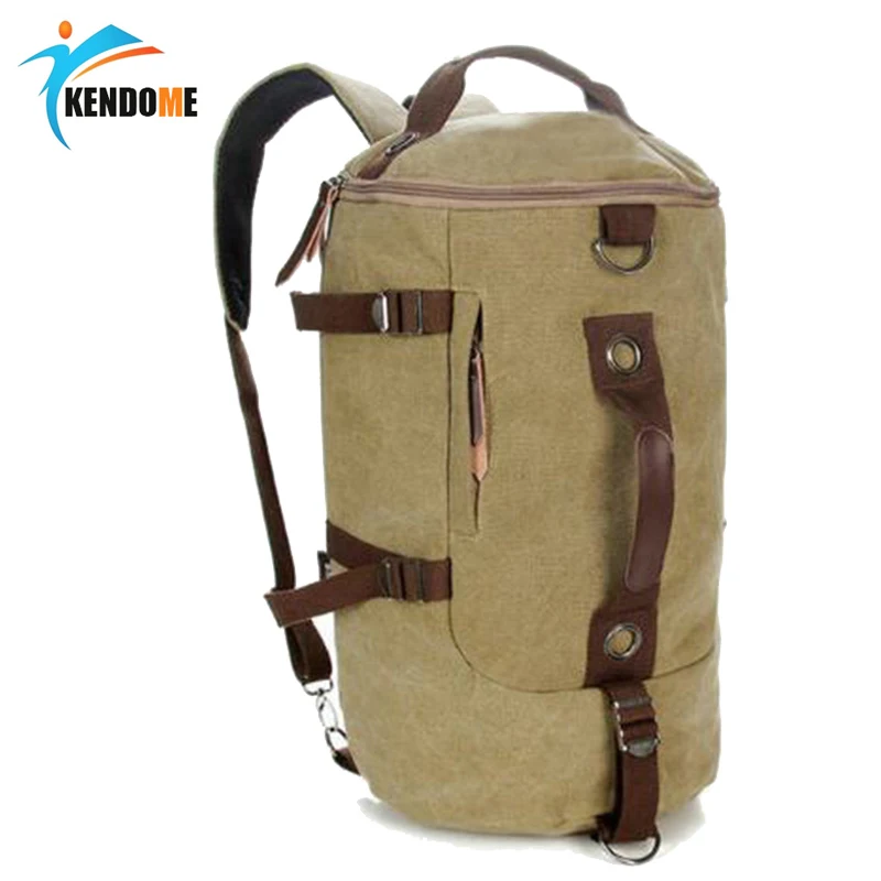 

Mens Backpacks Camping Vintage Canvas Men Women Travel Backpack Goods for Trekking Hot Multifunction Waterproof Bag X010