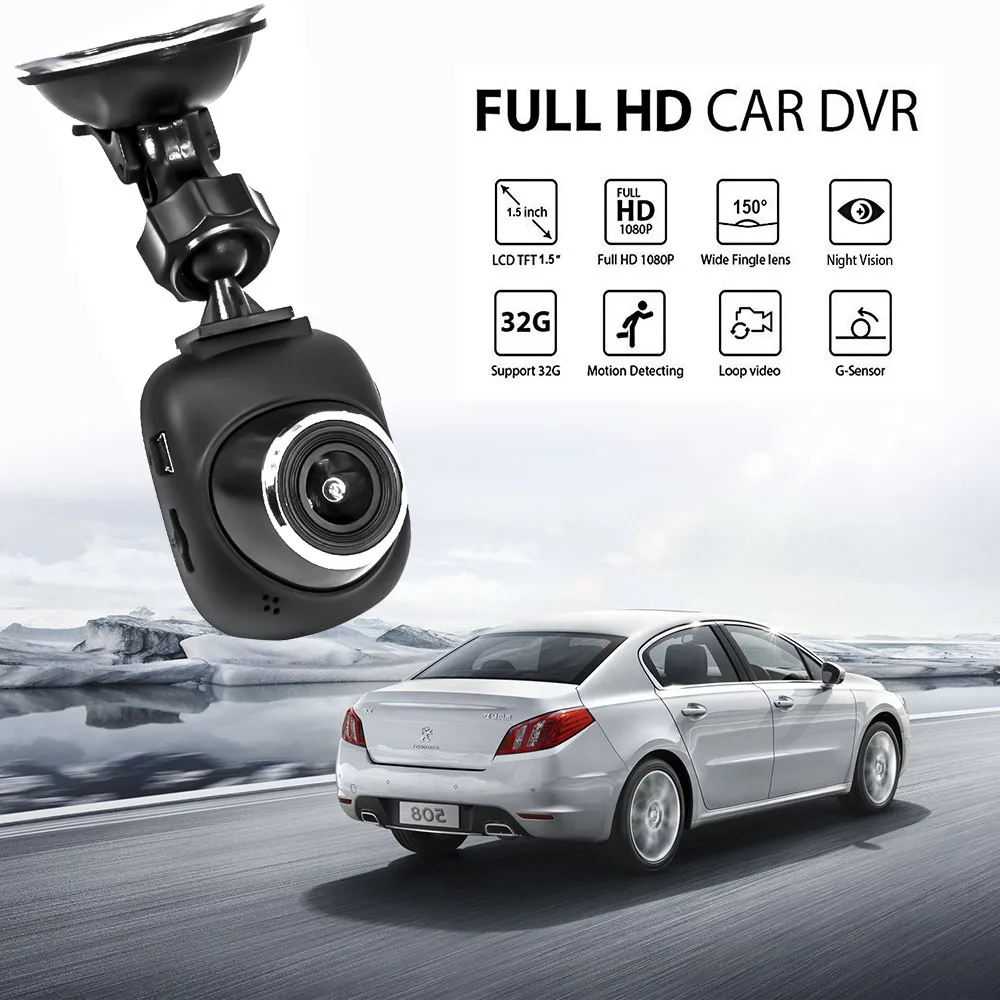Мини Автомобильный видеорегистратор 1080 P Full HD Dash Cam Автомобильная камера видеорегистратор Регистратор Автомобильный парковочный монитор детектор движения авторегистратор