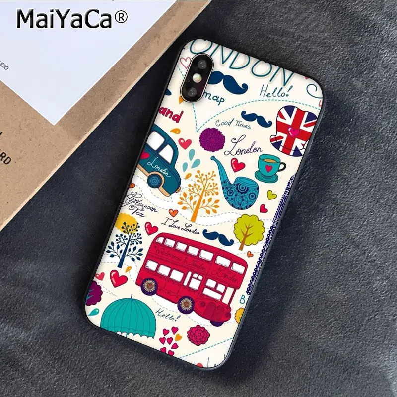 Лондонский автобус Англия телефон Биг Бен чехол для мобильного телефона iphone 11 12
