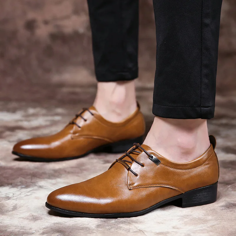 Новинка 2019 года деловые модельные туфли из искусственной кожи с бахромой Мужская