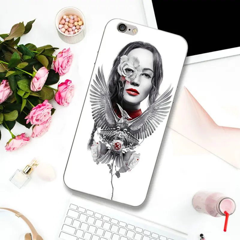 Мягкие Силиконовые телефонные чехлы из ТПУ чехол для Голодных игр iPhone X XR XS Max 10 7 6