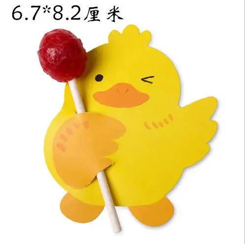 Леденец держатель карты лиса/медведь/кролик/Утенок/Folivora карточки для леденцов