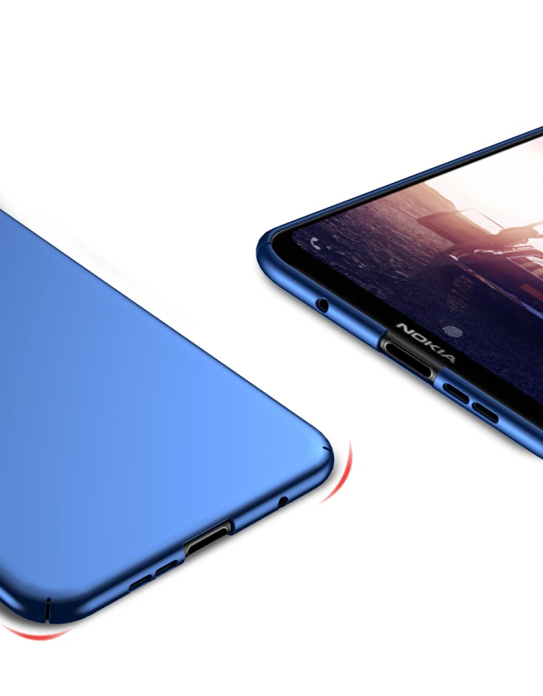 Case For Nokia 5.1 Plus X5 2018 Luxury Ultra thin Hard Frosted Shield back Cover X6 case |