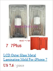Lcd внешняя стеклянная форма для ламинирования для iPhone 6 6Plus 6S 6S Plus 6S+ УФ клей позиционирование выравнивание ламинатор металлическая форма+ коврик