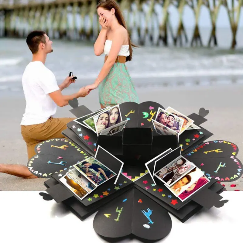 DIY Love Explosion Box подарок на день Святого Валентина сюрприз Свадебная коробка День