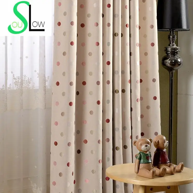 Круглые жаккардовые занавески с точностью ткань для оформления окон гостиной