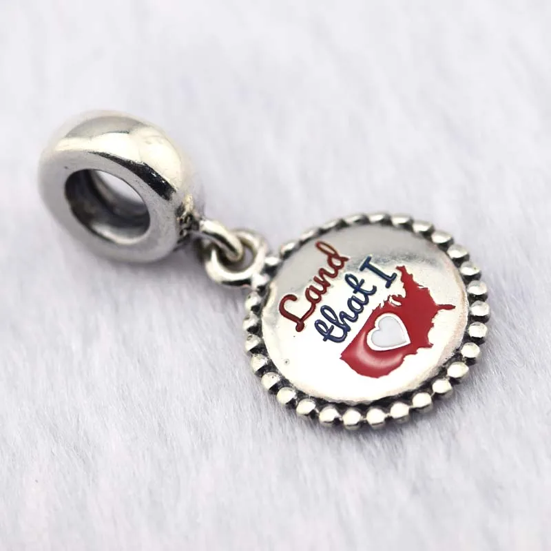 Land That I Love Dangle 925 Sterling Silver Jewelry Fits European Charm Bracelet &amp Choker Beads For Woman DIY | Украшения и