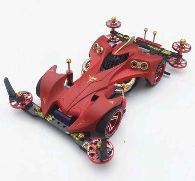 red 1 Набор 1/32 Масштаб Мини 4WD модель автомобиля RAY STINGER 19438 S2 шасси с обновленными частями(не в сборе - Цвет: red