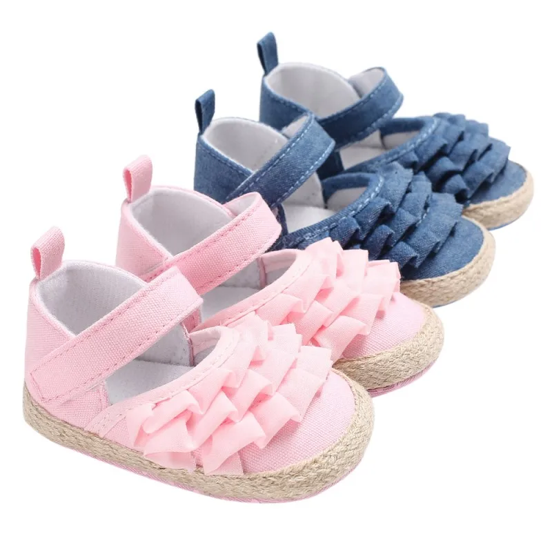 

Newborn Baby Shoes Autumn/Spring Lace Baby Girls Shoes First Walkers Fashion Soft Bottom Girl Princess Shoes