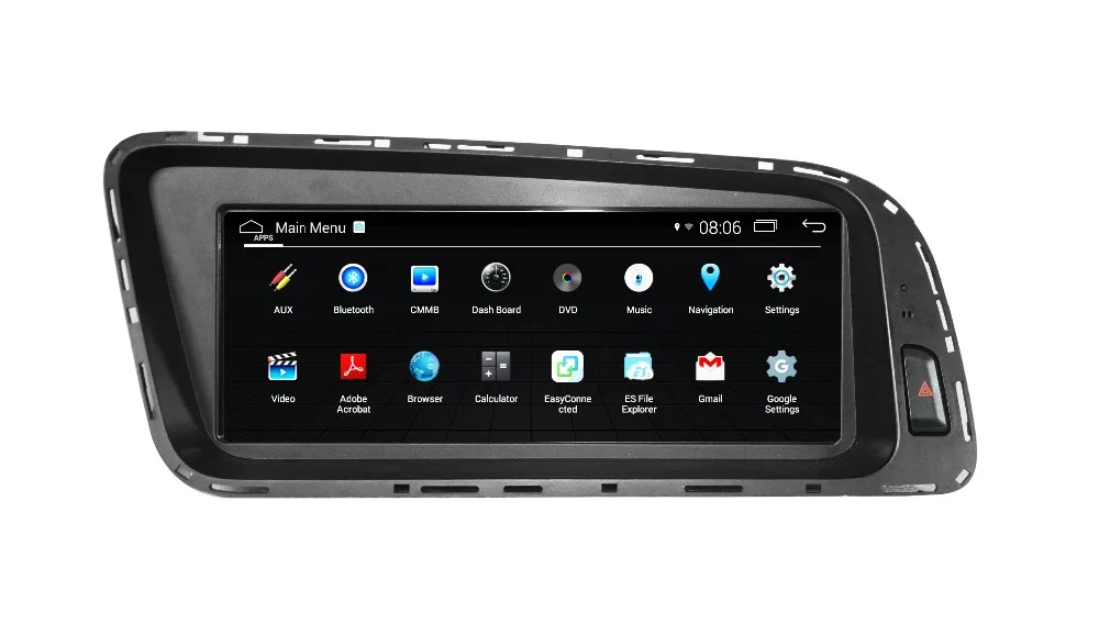 8 дюймов Android 7 1 автомобильный DVD GPS плеер навигация радио авто для Audi Q5 2009 2016