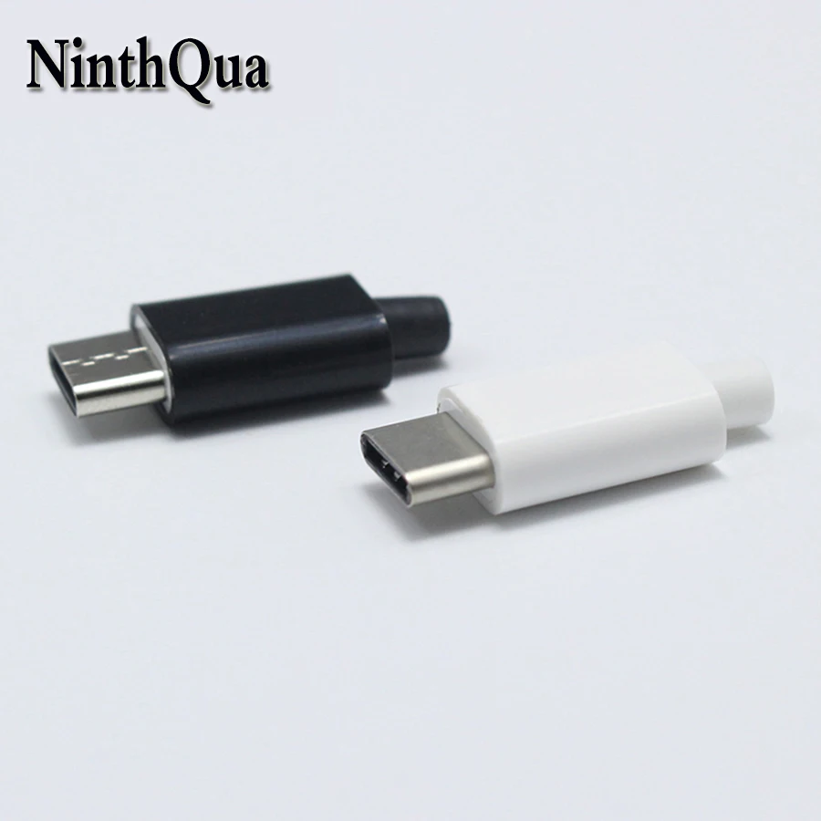 1 шт./лот 4P/5P USB 3 Type C штекер сварочный тип разъем 4 в PCB белый и черный|Соединители| |