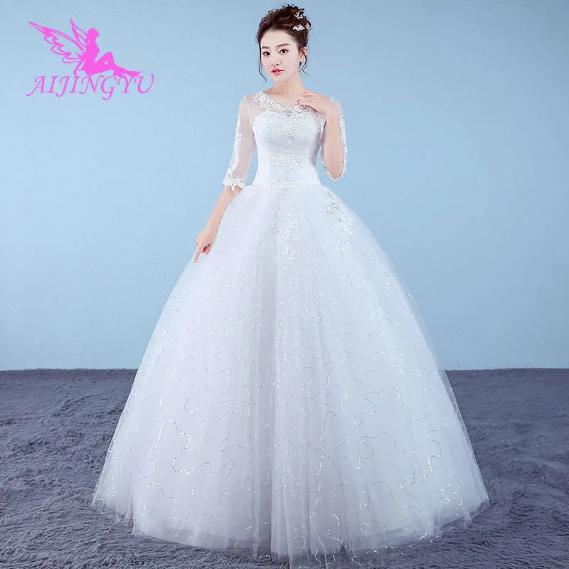 AIJINGYU платья большого размера для свадебной вечеринки weding платье WK745|Свадебные
