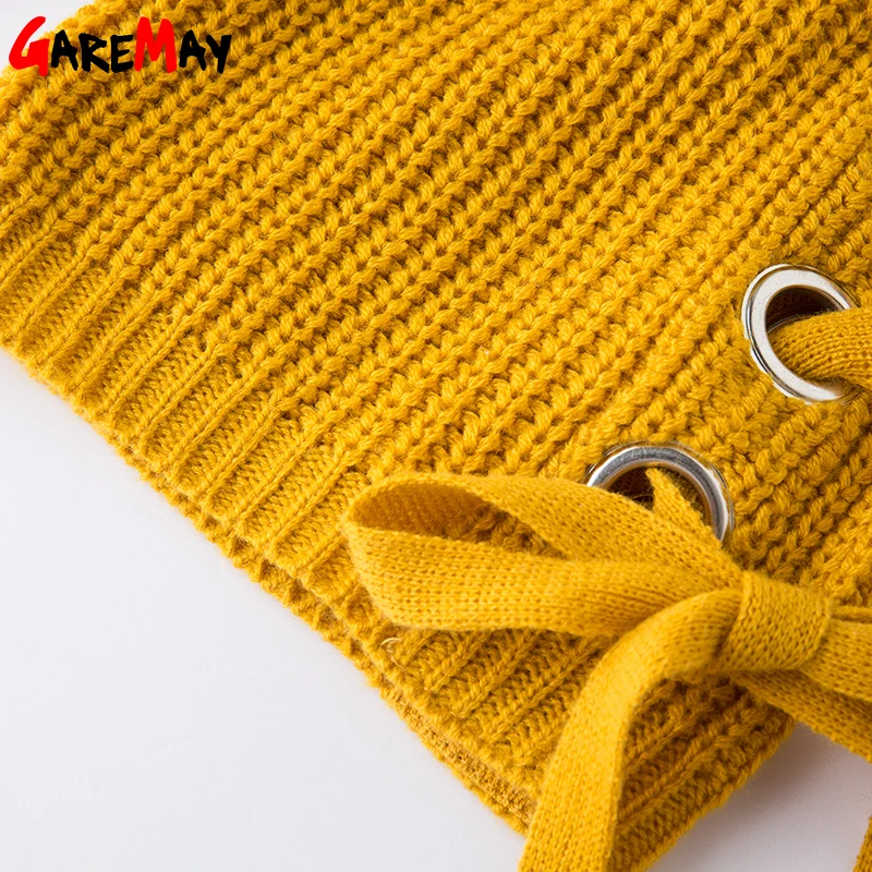 Knitting Sweater Women Pull Femme Loose Jumper Sweaters And Pullover Female Autumn Knit Casual Manche Longue Tops GAREMAY | Женская