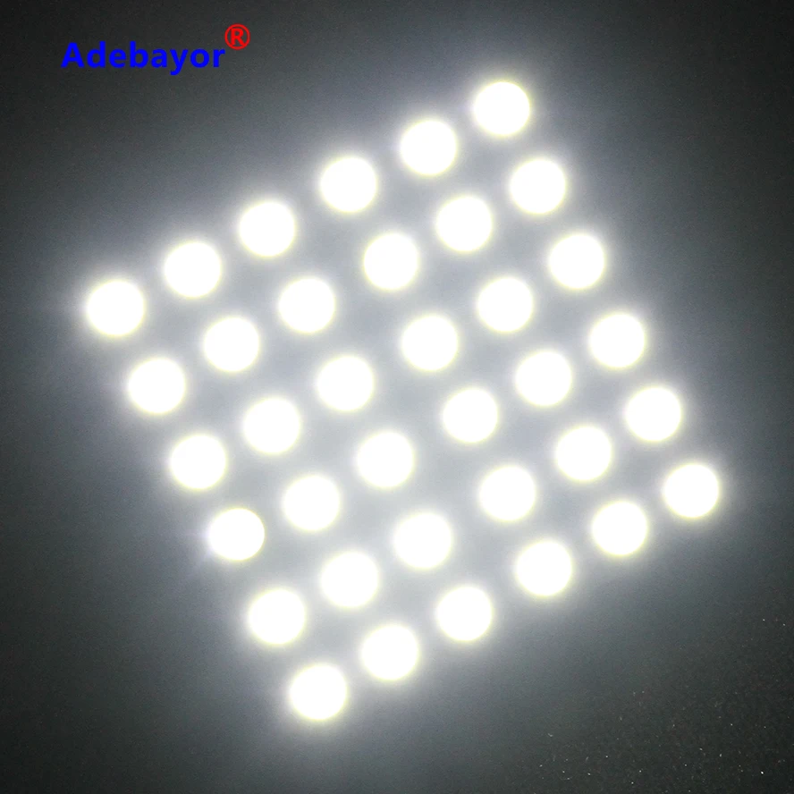 2 комплекта 12 В постоянного тока 5050 SMD 36 светодиодсветильник ламп для салона