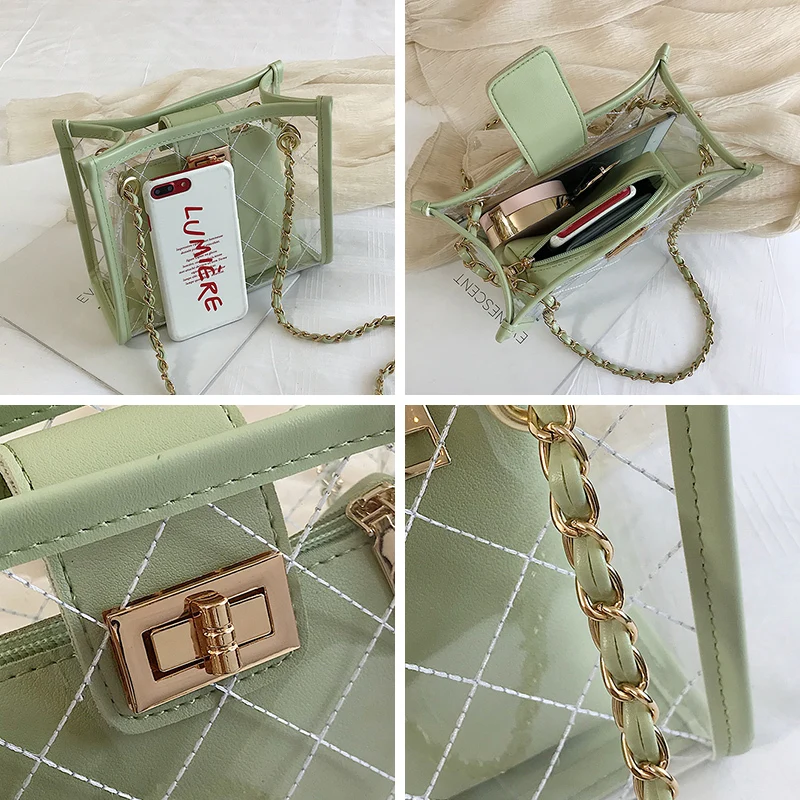 Sac сумка женская сумка прозрачная сумка из ПВХ конфетного цвета сумка дизайнерские кошельки, через плечо Bolsa